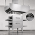 Thumbnail image #4 for Avtec SimpleSpec Island-Type Conveyor Pizza Oven Hood System, 113 x 42 x 24 Inches