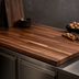Thumbnail image #3 for Boos Block Blended Rail American Black Walnut Kitchen Countertop, 60 x 30 x 1-1/2 Inch, Oil Finish