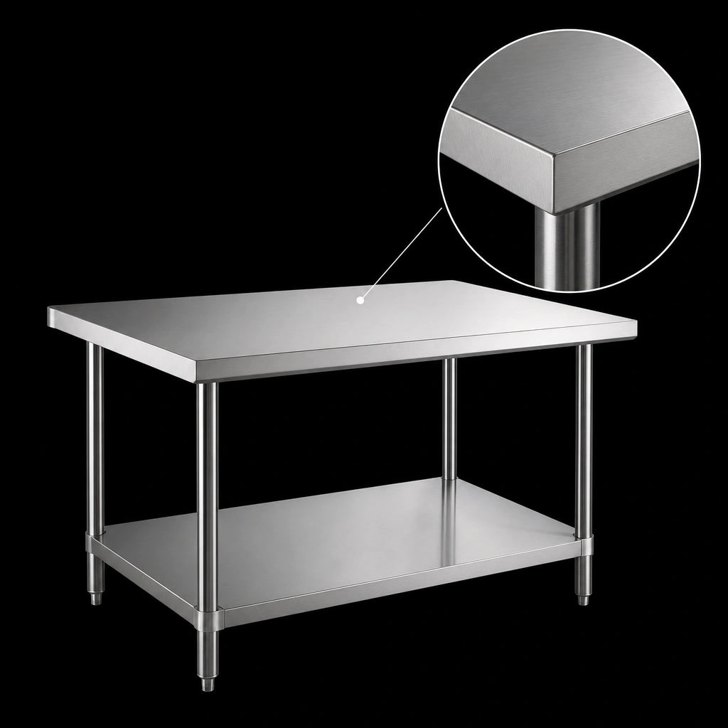 18-Gauge 304 Stainless Steel Top