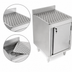 Thumbnail image #3 for John Boos Underbar Freestanding Stainless Steel Drainboard Storage Cabinet with Right-Hinged Door, 24 x 21 x 32-1/2 Inches