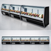 Thumbnail image #3 for Howard-McCray 74-Inch Remote Single-Duty Fish & Poultry Service Case with Endless Design, Stainless Steel, and LED Lighting