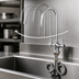 Thumbnail image #3 for equip 5-1/2-Inch Gooseneck Swivel Deck-Mount Manual Faucet with Lever Handles