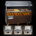 Thumbnail image #3 for Vollrath 2-Series Affordable Portable 3-Well Hot Food Station, Open Storage Base, Buffet Breath Guard with Lights, Cherry Woodgrain, 120/208-240V