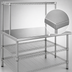 Thumbnail image #3 for Eagle AdjusTable 36 Inch x 24 Inch One-Tier Stainless Steel Work Table with Adjustable Overshelf and 2 Wire Undershelves