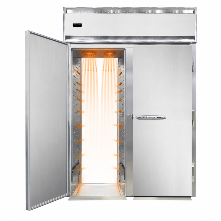 Product image #3 for Continental Refrigerator Designer Line DL2WI-SS-RT-E Two-Section Extra-High Stainless Steel Roll-Thru Warmer
