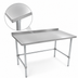 Thumbnail image #3 for John Boos Stallion 120-Inch x 36-Inch Stainless Steel Work Table with 1-1/2-Inch Rear Up-Turn and Open Base