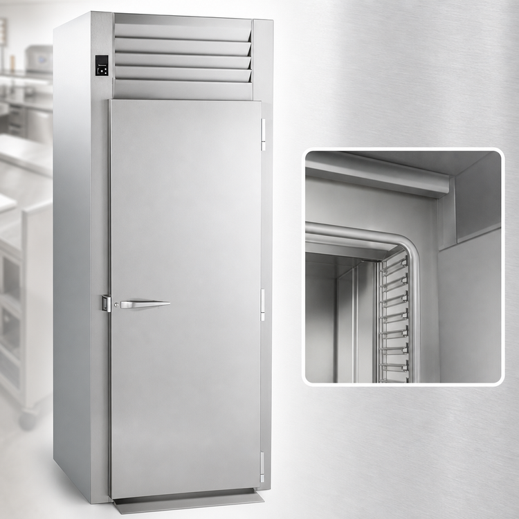 Product image #3 for Traulsen Spec-Line R-Series Roll-In Freezer for 66-Inch High Racks, Full-Height Solid Door, Self-Contained