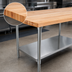 Thumbnail image #3 for John Boos JNS20A Wood Top Work Table with Adjustable Undershelf, 108 x 36 x 35 Inches, Northern Hard Rock Maple