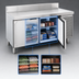 Thumbnail image #3 for La Rosa Refrigeration 62-Inch Two-Section Reach-In Worktop Freezer Base with Doors, Self-Contained Side-Mounted, Stainless Steel