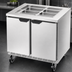 Thumbnail image #3 for Beverage-Air SPE36HC-S Two-Section 36-Inch Salad Top Refrigerated Prep Table with Solid Hinged Doors