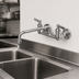 Thumbnail image #3 for T&S Brass Double Pantry Faucet with 8-Inch Wall Mount, 12-Inch Swivel Nozzle, and 1.0 GPM Aerator