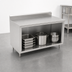 Thumbnail image #3 for John Boos Stainless Steel Open Front Cabinet Base Work Table with 5-Inch Backsplash, 36 x 30 Inches