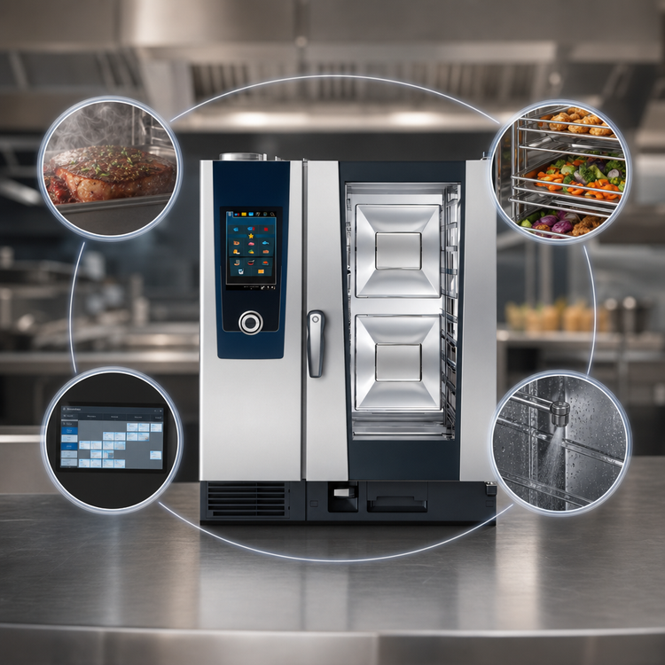 Product image #3 for RATIONAL iCombi Pro 10-Half Size Liquid Propane Combi Oven, 208/240V, 1-Phase
