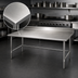 Thumbnail image #3 for Eagle Deluxe Series 84-Inch Stainless Steel Work Table with 4-1/2-Inch Backsplash