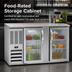 Thumbnail image #3 for Beverage-Air BB58HC-FG-S 58-Inch Food-Rated Back Bar Refrigerator with Glass Doors