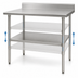 Thumbnail image #3 for Eagle Group 30-Inch x 30-Inch Adjustable Stainless Steel Work Table Undershelf for Uni-Lok Hat Channel Frame