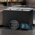 Thumbnail image #3 for Turbo Air Super Deluxe 50-Inch Wide Glass Chiller & Froster with Self-Cleaning Condenser