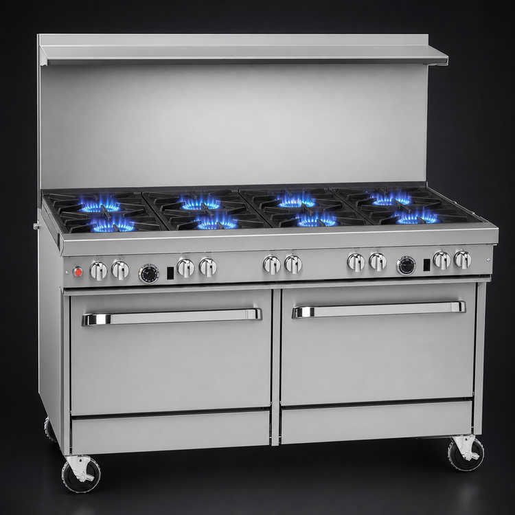 Product image #3 for Southbend Ultimate 60-Inch Gas Restaurant Range with 8 Burners and 2 Convection Ovens