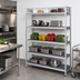 Thumbnail image #3 for Fermostock 5-Tier Perforated Polymer Shelving Expansion Kit, 68