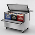 Thumbnail image #3 for True 49-Inch Mobile Dual-Sided Milk Cooler Cart, 12-Crate Capacity