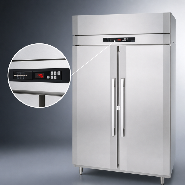 Product image #3 for Victory UltraSpec™ Extra Wide Two-Section Reach-In Warming Cabinet, Solid Hinged Doors, 52 Cu. Ft., Standard Depth