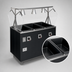 Thumbnail image #3 for Vollrath 2-Series Affordable Portable Deluxe 4-Well Mobile Hot Food Station with Breath Guard and Lights