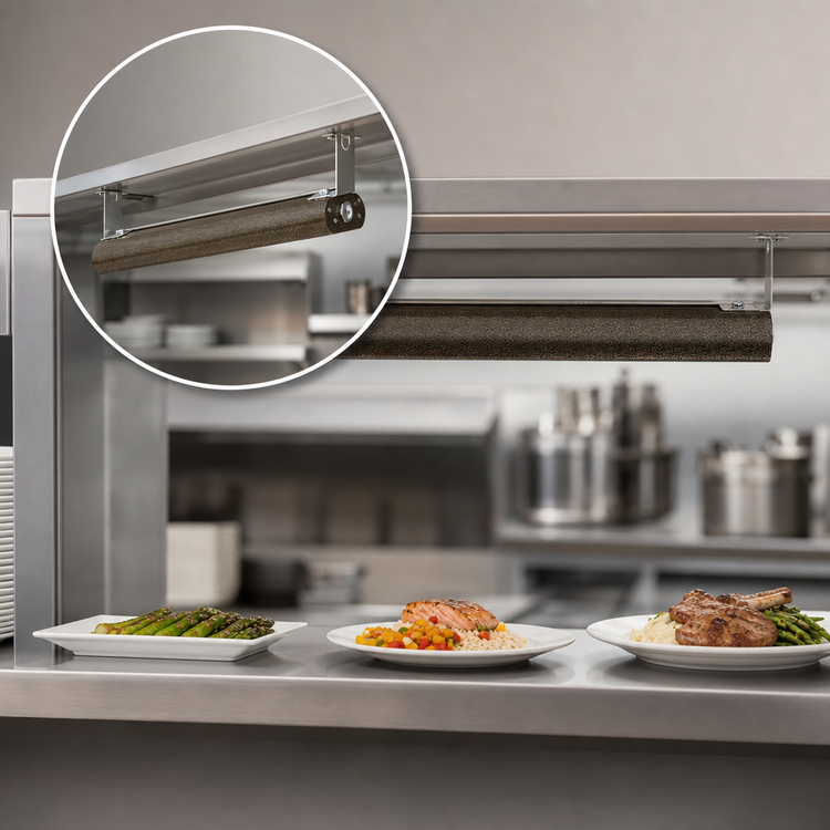 Product image #3 for Vollrath 60-Inch Low Profile Unlighted Strip Heat Lamp, 120V, 1.38 kW