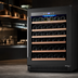 Thumbnail image #3 for Omcan Vinovero 23-Inch Single-Zone Self-Contained Wine Refrigerator, 51-Bottle Capacity, Black Framed Tinted Glass Door