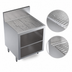Thumbnail image #3 for Krowne Royal Series 24-Inch Underbar Glass Rack Storage Unit with Drainboard Top and Middle Shelf