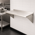 Thumbnail image #3 for Eagle Group Wall-Mount Stainless Steel Work Table with Backsplash, 48 x 30 Inches
