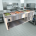 Thumbnail image #2 for Thurmaduke TCM-88SS-N7 88-Inch Mobile Refrigerated Cold Food Unit with NSF 7 Cold Pan