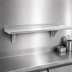 Thumbnail image #3 for Advance Tabco 84 Inch x 12 Inch Wall-Mounted Stainless Steel Shelf, 18-Gauge 430, Satin Finish