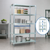 Thumbnail image #3 for BK Resources 67-Inch Wide Dry Storage Wire Shelving Unit with 4 Adjustable Galvanized Shelves