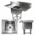 Thumbnail image #3 for John Boos Pro-Bowl 1-Compartment Stainless Steel Sink with Left and Right Drainboards, 67-1/4 Inch Wide