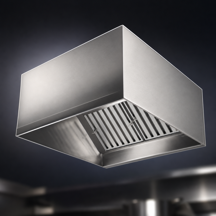 Product image #3 for Eagle Group SpecAir HES96-102 102" Wall Type Exhaust-Only Commercial Kitchen Hood with Short Front
