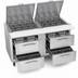 Thumbnail image #4 for Victory UltraSpec™ V-Core™ Two-Section Sandwich Prep Table with 4 Drawers and 24-Pan Top, 60-Inch Wide