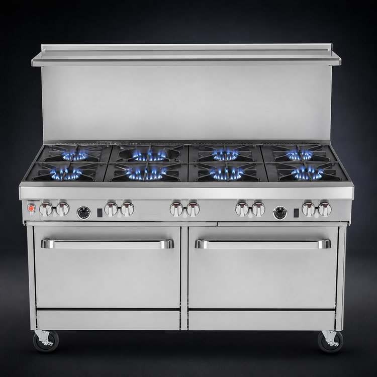 Product image #3 for Southbend Ultimate 60-Inch Gas Restaurant Range with 9 Open Burners and 2 Standard Ovens
