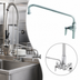 Thumbnail image #3 for T&S Brass B-0158 Add-On Pre-Rinse Faucet with 14-Inch Swing Nozzle and Lever Handle