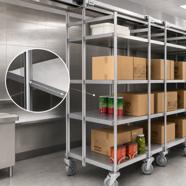 Product image #3 for Master Trak Overhead Track High-Density Storage Mobile Unit Kit for 21-Inch Deep Shelves