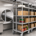 Thumbnail image #3 for Master Trak Overhead Track High-Density Storage Mobile Unit Kit for 21-Inch Deep Shelves
