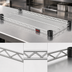 Thumbnail image #3 for Eagle QuadTruss 30 x 14 Inch Stainless Steel Quad-Adjust Wire Shelf