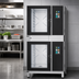 Thumbnail image #3 for Blodgett Invoq Stackit Stacked Pass-Through 1/1 GN Electric Boilerless Combi Oven Steamer