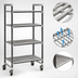 Thumbnail image #3 for Cambro Camshelving Elements XTRA 4-Shelf Vented Mobile Starter Unit, 24 x 48 x 78-1/4 Inches, Speckled Gray
