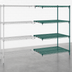 Thumbnail image #4 for Metro Super Erecta Super Adjustable Add-On Wire Shelving Unit, 72W x 21D x 63H, 4 Shelves, Green Epoxy-Coated