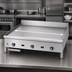 Thumbnail image #3 for Supreme JGM-2472-F 72 Inch Floor Model Gas Griddle with 1 Inch Thick Smooth Steel Plate and Manual Controls