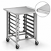 Thumbnail image #3 for Eagle Group Uni-Lok 30 x 30 Inch Mobile Mixer Stand with Galvanized Base and Stainless Steel Top