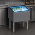 Thumbnail image #3 for CHOICE by Glastender 48-Inch Underbar Ice Bin with Built-In 10-Circuit Cold Plate, 134 lb Capacity