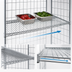 Thumbnail image #3 for Metro Super Erecta 60-Inch x 24-Inch Chrome Wire Slanted Shelf