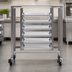 Thumbnail image #3 for Moffat Stainless Steel Equipment Stand with 6 Full-Size Sheet Pan Slides for E27/E28/E31
