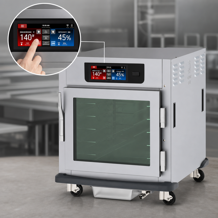 Product image #3 for Metro C5 9 Series Controlled Humidity Heated Holding and Proofing Cabinet, Mobile Undercounter, Universal Slides